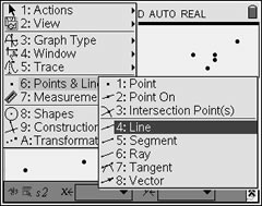 line menus